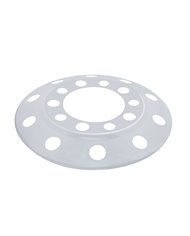 (BULK) STAINLESS STEEL 22 1/2" FRONT WHEEL COVER W/ 10 HOLES