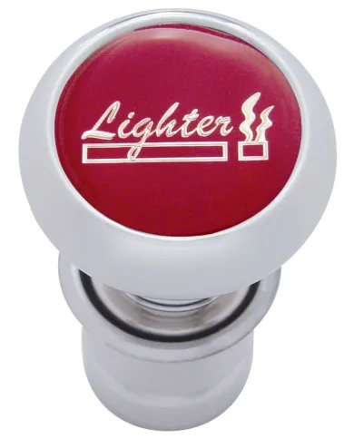 UP28490-Deluxe Cigarette Lighter - Red Glossy Sticker
