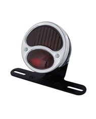 (BOX) BLACK "1928 DUO LAMP" TAIL LIGHT WITH RED GLASS LENS (BOX) BLACK "1928 DUO LAMP" TAIL LIGHT WITH RED GLASS LENS