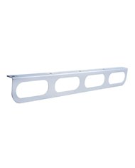 (BULK) STAINLESS STEEL LIGHT BRACKET W/ 4 OVAL LIGHT CUTOUTS (BULK) STAINLESS STEEL LIGHT BRACKET W/ 4 OVAL LIGHT CUTOUTS