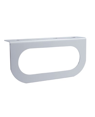 (BULK) STAINLESS STEEL LIGHT BRACKET W/ ONE OVAL LIGHT CUTOUT (BULK) STAINLESS STEEL LIGHT BRACKET W/ ONE OVAL LIGHT CUTOUT
