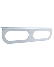 (BULK) STAINLESS STEEL LIGHT BRACKET W/ 2 OVAL LIGHT CUTOUT (BULK) STAINLESS STEEL LIGHT BRACKET W/ 2 OVAL LIGHT CUTOUT