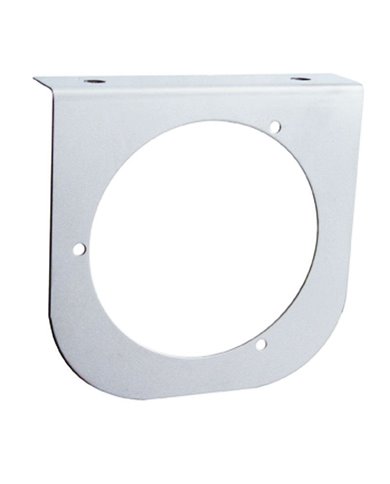 (BULK) STAINLESS STEEL LIGHT BRACKET W/ ONE 4" LIGHT CUTOUT (BULK) STAINLESS STEEL LIGHT BRACKET W/ ONE 4" LIGHT CUTOUT