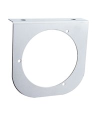 (BULK) STAINLESS STEEL LIGHT BRACKET W/ ONE 4" LIGHT CUTOUT (BULK) STAINLESS STEEL LIGHT BRACKET W/ ONE 4" LIGHT CUTOUT