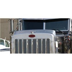 UP29000-430 Stainless Steel Bug Shield For Peterbilt 379 Long Hood