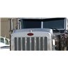 UP29000-430 Stainless Steel Bug Shield For Peterbilt 379 Long Hood