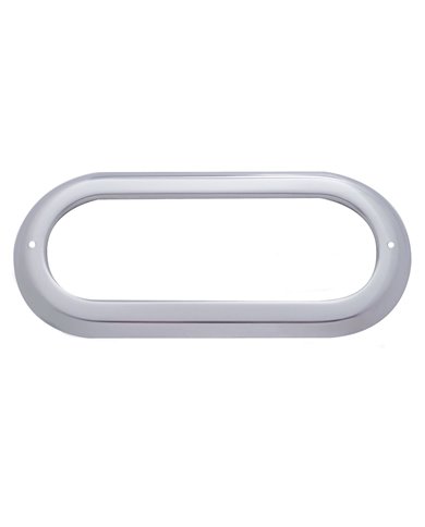 (CARD) STAINLESS STEEL OVAL LIGHT BEZEL (CARD) STAINLESS STEEL OVAL LIGHT BEZEL