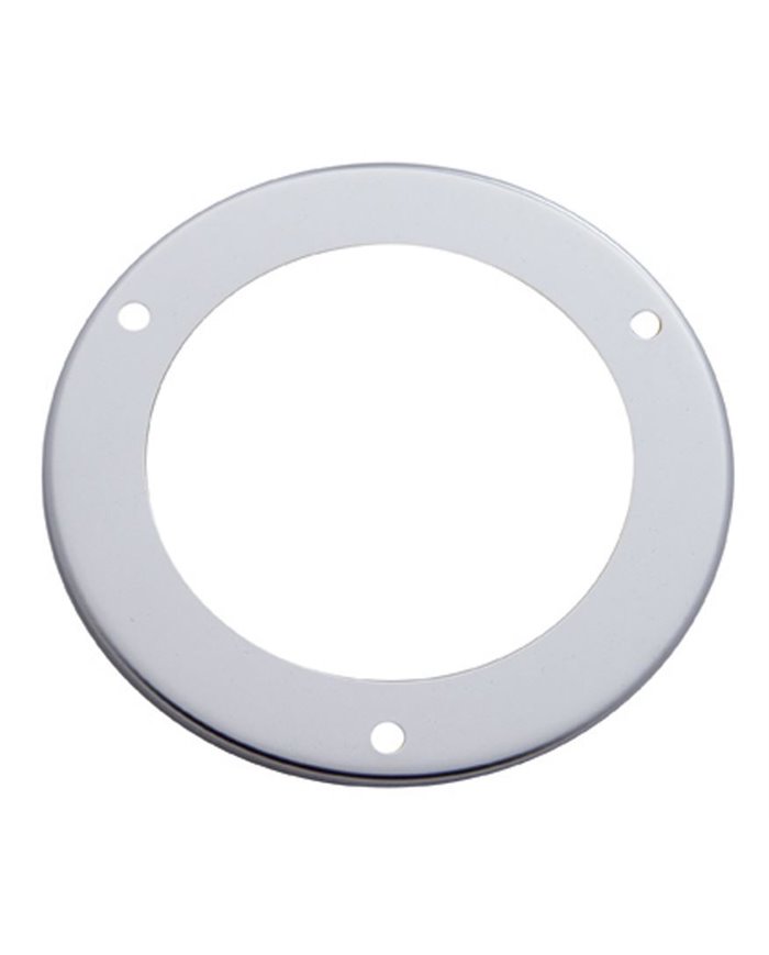 (CARD) STAINLESS STEEL FLANGED 4" LED LIGHT BEZEL