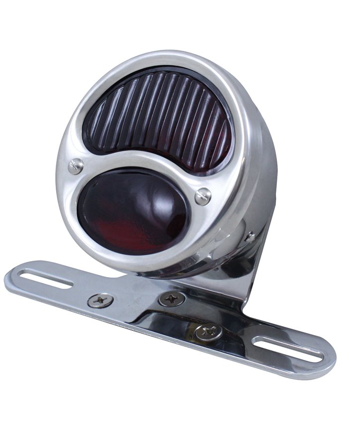 (BOX) "1928 DUO LAMP" TAIL LIGHT WITH RED GLASS LENS
