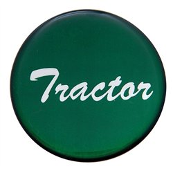 UP23222-1G-"Tractor" Glossy Air Valve Knob Candy Color Sticker - Emerald Green