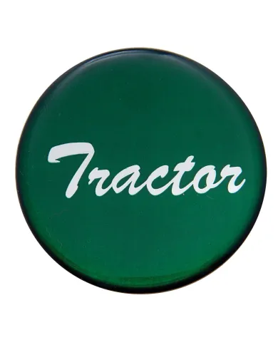 UP23222-1G-"Tractor" Glossy Air Valve Knob Candy Color Sticker - Emerald Green