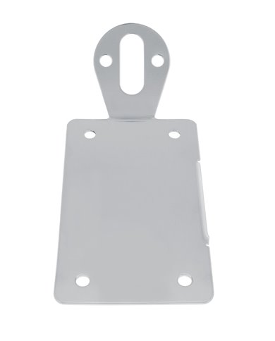 (BOX) CHROME "BOBBER" STYLE SIDE MOUNT FENDER LIGHT BRACKET - VERTICAL (BOX) CHROME "BOBBER" STYLE SIDE MOUNT FENDER LIGHT BRACKET - VERTICAL
