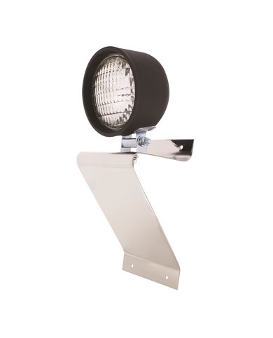 (BULK) STAINLESS STEEL TRIANGLE LIGHT BRACKET W/ CLEAR RUBBER WORKING LIGHT (BULK) STAINLESS STEEL TRIANGLE LIGHT BRACKET W/ CLEAR RUBBER WORKING LIGHT