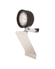 (BULK) STAINLESS STEEL TRIANGLE LIGHT BRACKET W/ CLEAR RUBBER WORKING LIGHT (BULK) STAINLESS STEEL TRIANGLE LIGHT BRACKET W/ CLEAR RUBBER WORKING LIGHT