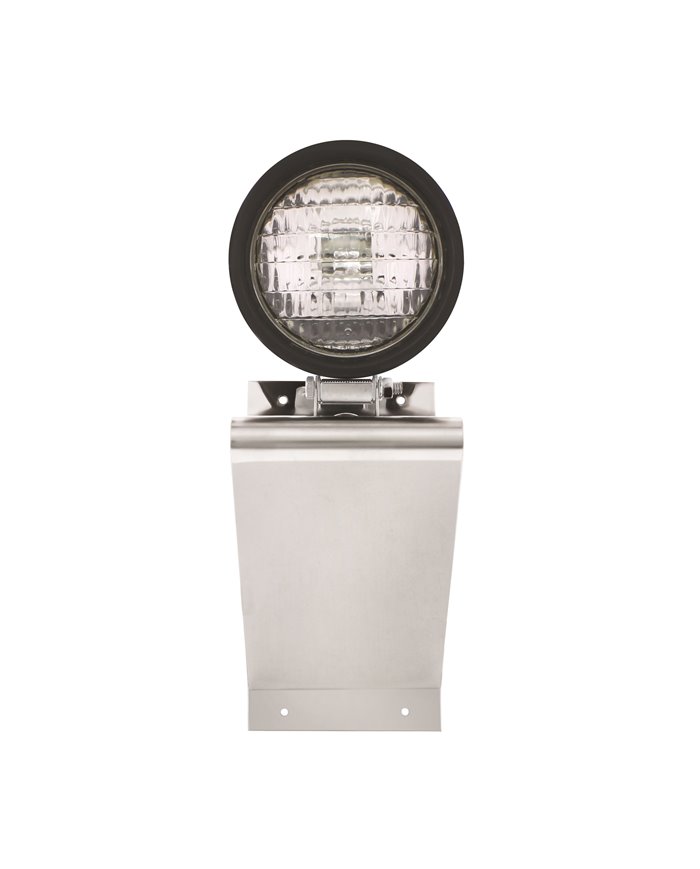 (BULK) STAINLESS STEEL TRIANGLE LIGHT BRACKET W/ CLEAR RUBBER WORKING LIGHT (BULK) STAINLESS STEEL TRIANGLE LIGHT BRACKET W/ CLEAR RUBBER WORKING LIGHT