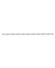 (BULK) STAINLESS STEEL BUMPER LIGHT BRACKET W/ 10 UNIVERSAL LIGHT CUTOUTS (BULK) STAINLESS STEEL BUMPER LIGHT BRACKET W/ 10 UNIVERSAL LIGHT CUTOUTS