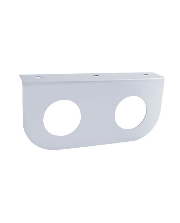 (BULK) STAINLESS STEEL LIGHT BRACKET W/ TWO 2" LIGHT CUTOUT (BULK) STAINLESS STEEL LIGHT BRACKET W/ TWO 2" LIGHT CUTOUT