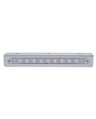 (BULK) STAINLESS STEEL BRACKET W/ONE 10 LED 9" STRIP LIGHT - AMBER LED/CLEAR LENS (BULK) STAINLESS STEEL BRACKET W/ONE 10 LED 9" STRIP LIGHT - AMBER LED/CLEAR LENS