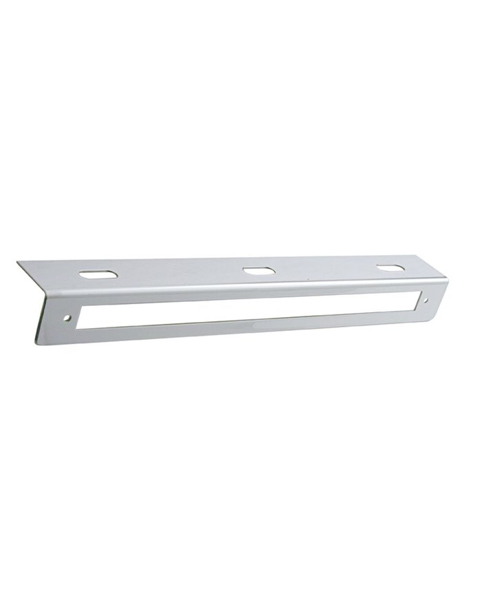 (CARD) STAINLESS STEEL BRACKET W/ONE 12" LED STRIP LIGHT CUTOUT