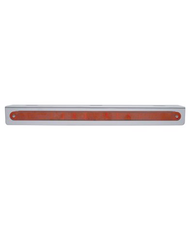 (BULK) STAINLESS STEEL BRACKET W/ONE 14 LED 12" STRIP LIGHT - RED LED/RED LENS (BULK) STAINLESS STEEL BRACKET W/ONE 14 LED 12" STRIP LIGHT - RED LED/RED LENS