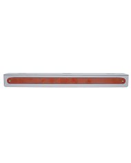 (BULK) STAINLESS STEEL BRACKET W/ONE 14 LED 12" STRIP LIGHT - RED LED/RED LENS (BULK) STAINLESS STEEL BRACKET W/ONE 14 LED 12" STRIP LIGHT - RED LED/RED LENS