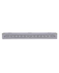 (BULK) STAINLESS STEEL BRACKET W/ONE 14 LED 12" STRIP LIGHT - AMBER LED/CLEAR LENS (BULK) STAINLESS STEEL BRACKET W/ONE 14 LED 12" STRIP LIGHT - AMBER LED/CLEAR LENS