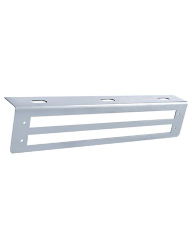 (BULK) STAINLESS STEEL BRACKET W/ TWO 12" LED STRIP LIGHT CUTOUT (BULK) STAINLESS STEEL BRACKET W/ TWO 12" LED STRIP LIGHT CUTOUT