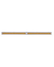 (BULK) 25 5/16" STAINLESS STEEL LIGHT BRACKET W/ TWO 12" LED LIGHTS - AMBER LED/AMBER LENS x 2 (BULK) 25 5/16" STAINLESS STEEL LIGHT BRACKET W/ TWO 12" LED LIGHTS - AMBER LED/AMBER LENS x 2