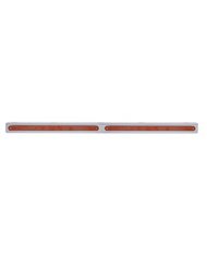 (BULK) 25 5/16" STAINLESS STEEL LIGHT BRACKET W/ TWO 12" LED LIGHTS - RED LED/RED LENS x 2 (BULK) 25 5/16" STAINLESS STEEL LIGHT BRACKET W/ TWO 12" LED LIGHTS - RED LED/RED LENS x 2