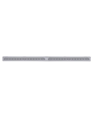 (BULK) 25 5/16" STAINLESS STEEL LIGHT BRACKET W/ TWO 12" LED LIGHTS - AMBER LED/CLEAR LENS x 2 (BULK) 25 5/16" STAINLESS STEEL LIGHT BRACKET W/ TWO 12" LED LIGHTS - AMBER LED/CLEAR LENS x 2