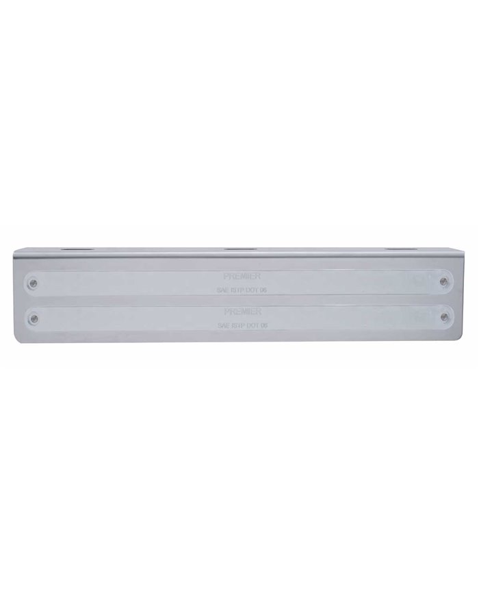 (BULK) 25 5/16" STAINLESS STEEL LIGHT BRACKET W/ONE 14" LED LIGHTS - RED LED/CLEAR LENS (BULK) 25 5/16" STAINLESS STEEL LIGHT BRACKET W/ONE 14" LED LIGHTS - RED LED/CLEAR LENS