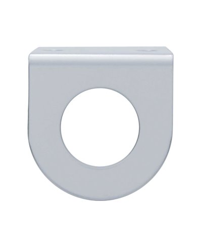 (BULK) STAINLESS STEEL MINI LIGHT BRACKET W/ 1 LIGHT CUTOUT (BULK) STAINLESS STEEL MINI LIGHT BRACKET W/ 1 LIGHT CUTOUT