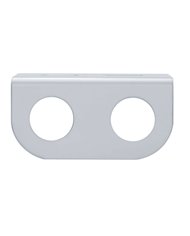 (BULK) STAINLESS STEEL MINI LIGHT BRACKET W/ 2 LIGHT CUTOUT (BULK) STAINLESS STEEL MINI LIGHT BRACKET W/ 2 LIGHT CUTOUT