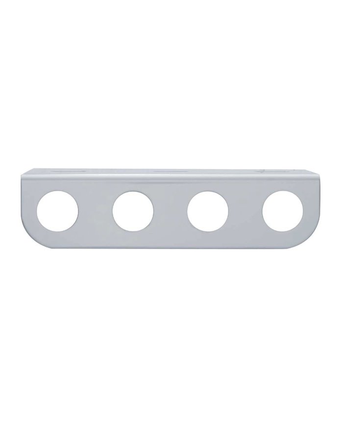 (BULK) STAINLESS STEEL MINI LIGHT BRACKET W/ 4 LIGHT CUTOUT (BULK) STAINLESS STEEL MINI LIGHT BRACKET W/ 4 LIGHT CUTOUT