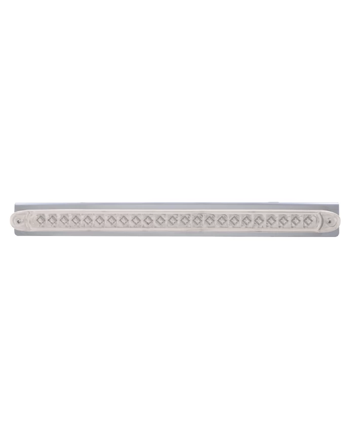 (BULK) STAINLESS STEEL LIGHT BRACKET WITH ONE 23 AMBER LED 17 1/4" LIGHT BAR - CLEAR LENS (BULK) STAINLESS STEEL LIGHT BRACKET WITH ONE 23 AMBER LED 17 1/4" LIGHT BAR - CLEAR LENS
