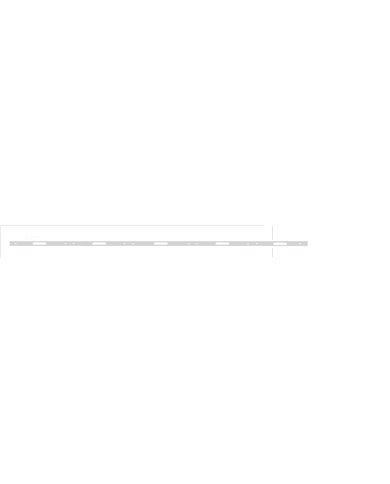 (BULK) STAINLESS STEEL 94" x 1 7/8" BUMPER LIGHT BRACKET W/ 17" LED LIGHT CUTOUT x 5 (BULK) STAINLESS STEEL 94" x 1 7/8" BUMPER LIGHT BRACKET W/ 17" LED LIGHT CUTOUT x 5