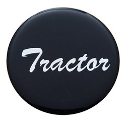 UP23222-1K-"Tractor" Glossy Air Valve Knob Candy Color Sticker -Glossy Black