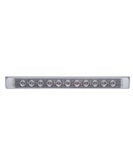 (BULK) STAINLESS STEEL LIGHT BRACKET WITH ONE 11 LED 17 5/16" LIGHT BAR - AMBER LED/CLEAR LENS (BULK) STAINLESS STEEL LIGHT BRACKET WITH ONE 11 LED 17 5/16" LIGHT BAR - AMBER LED/CLEAR LENS