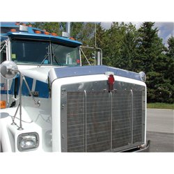 UP29009-430 Stainless Steel Bug Shield For 1993-2006 Kenworth T800 Wide Hood/C500