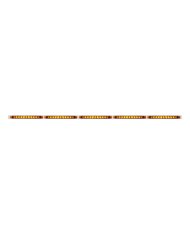 (BULK) 94" STAINLESS STEEL 5 LED CUTOUT BUMPER LIGHT BRACKET W/ 11 AMBER LED 17" LIGHT BAR - AMBER LENS (BULK) 94" STAINLESS STEEL 5 LED CUTOUT BUMPER LIGHT BRACKET W/ 11 AMBER LED 17" LIGHT BAR - AMBER LENS