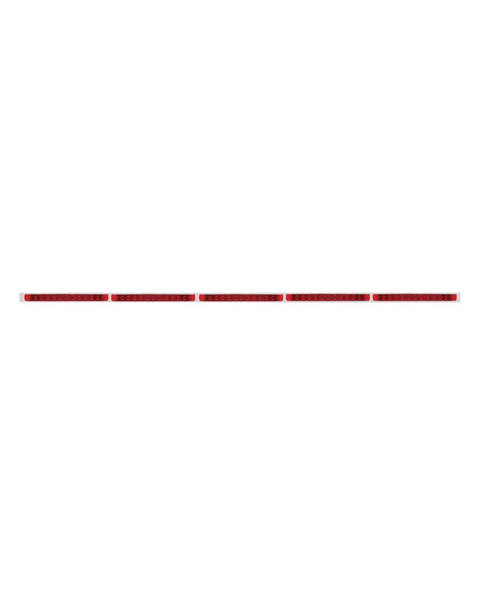(BULK) 94" STAINLESS STEEL 5 LED CUTOUT BUMPER LIGHT BRACKET W/ 11 RED LED 17" LIGHT BAR - RED LENS (BULK) 94" STAINLESS STEEL 5 LED CUTOUT BUMPER LIGHT BRACKET W/ 11 RED LED 17" LIGHT BAR - RED LENS