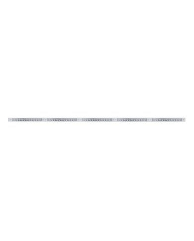 (BULK) 94" STAINLESS STEEL 5 LED CUTOUT BUMPER LIGHT BRACKET W/ 11 RED LED 17" LIGHT BAR - CLEAR LENS (BULK) 94" STAINLESS STEEL 5 LED CUTOUT BUMPER LIGHT BRACKET W/ 11 RED LED 17" LIGHT BAR - CLEAR LENS