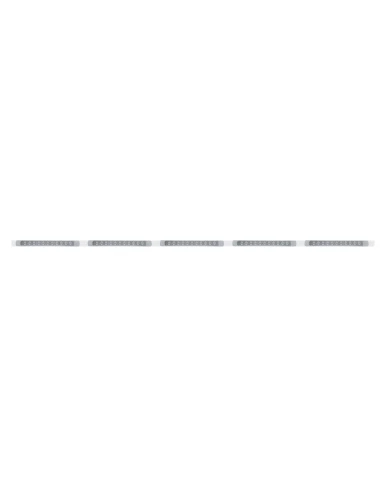 (BULK) 94" STAINLESS STEEL 5 LED CUTOUT BUMPER LIGHT BRACKET W/ 11 AMBER LED 17" LIGHT BAR WITH BEZEL - CLEAR LENS (BULK) 94" STAINLESS STEEL 5 LED CUTOUT BUMPER LIGHT BRACKET W/ 11 AMBER LED 17" LIGHT BAR WITH BEZEL - CLEAR LENS