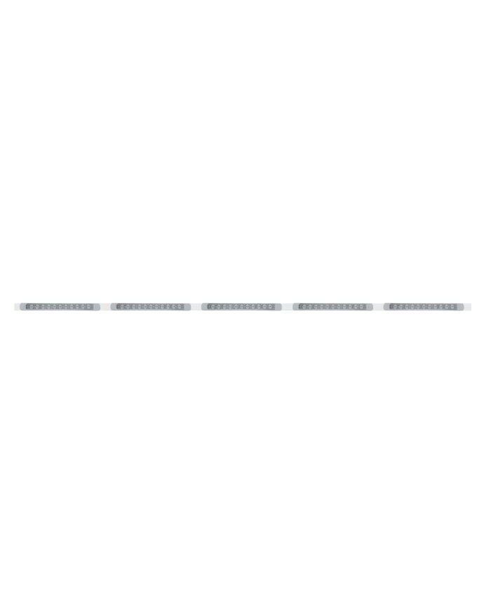 (BULK) 94" STAINLESS STEEL 5 LED CUTOUT BUMPER LIGHT BRACKET W/ 11 AMBER LED 17" LIGHT BAR WITH BEZEL - CLEAR LENS (BULK) 94" STAINLESS STEEL 5 LED CUTOUT BUMPER LIGHT BRACKET W/ 11 AMBER LED 17" LIGHT BAR WITH BEZEL - CLEAR LENS