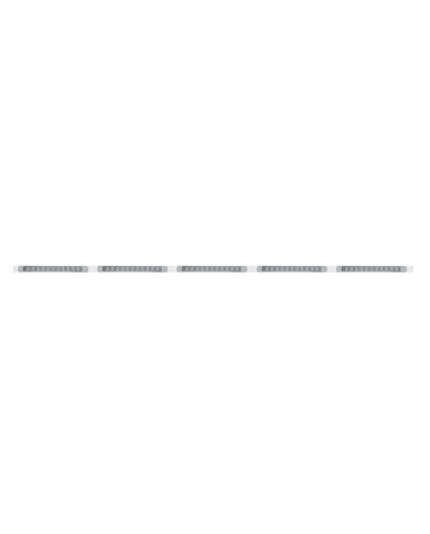 (BULK) 94" STAINLESS STEEL 5 LED CUTOUT BUMPER LIGHT BRACKET W/ 11 RED LED 17" LIGHT BAR WITH BEZEL - CLEAR LENS (BULK) 94" STAINLESS STEEL 5 LED CUTOUT BUMPER LIGHT BRACKET W/ 11 RED LED 17" LIGHT BAR WITH BEZEL - CLEAR LENS