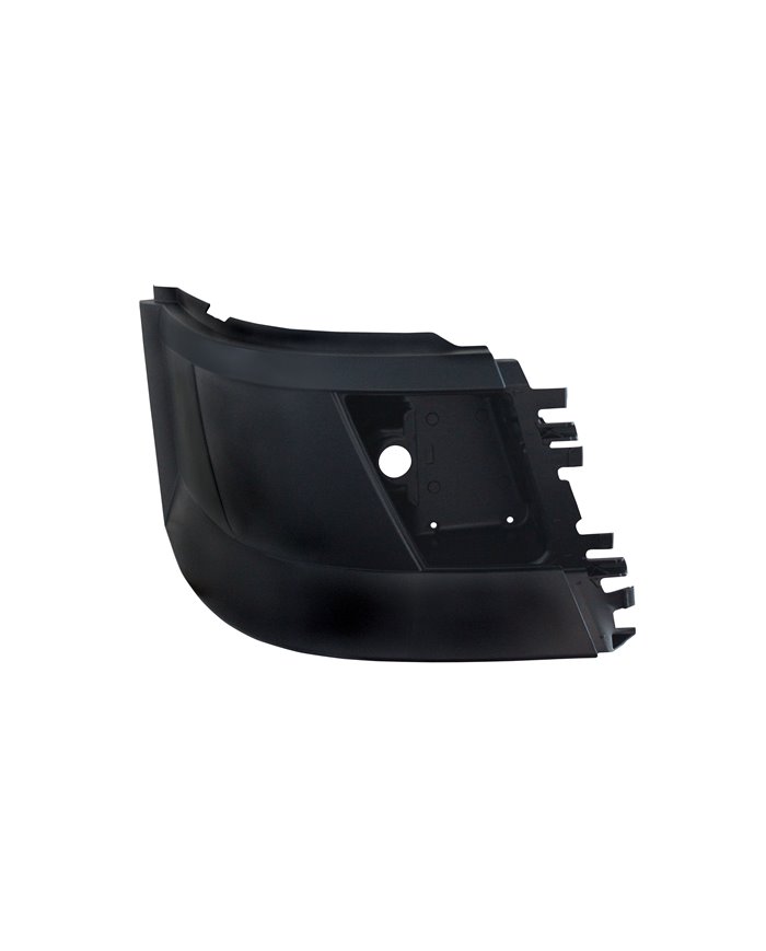 (BOX) VOLVO VNL 2004+ BUMPER END WITH FOG LIGHT HOLE - STUD MOUNT - PASSENGER