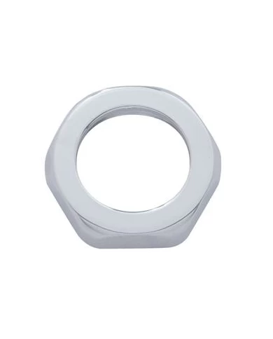 (BULK) CHROME STARTER BOTTOM FACE NUT - PETERBILT (BULK) CHROME STARTER BOTTOM FACE NUT - PETERBILT