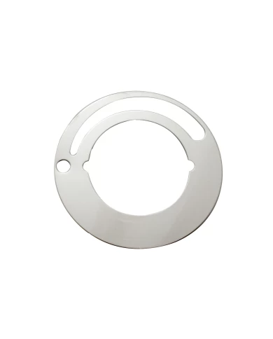 (BULK) STAINLESS STEEL KENWORTH WIPER DIAL FLAT BEZEL PLATE (BULK) STAINLESS STEEL KENWORTH WIPER DIAL FLAT BEZEL PLATE