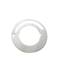 (BULK) STAINLESS STEEL KENWORTH WIPER DIAL FLAT BEZEL PLATE