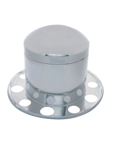 (BULK) STAINLESS STEEL HIGH HAT SET - HAT & BEAUTY RING & REMOVABLE CAP (BULK) STAINLESS STEEL HIGH HAT SET - HAT & BEAUTY RING & REMOVABLE CAP